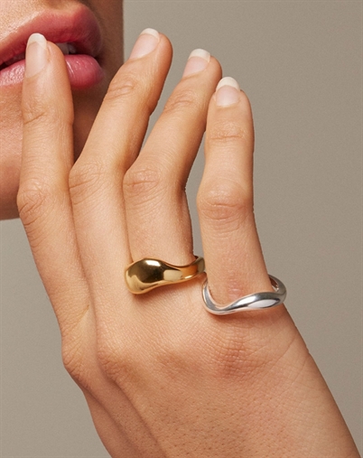 Enamel Copenhagen - Agnete Ring - Small - Sølvfarvet